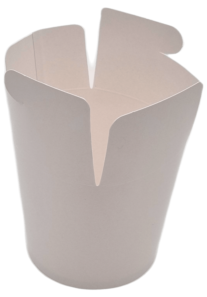 Cutie din carton pentru noodles, Alb - 750ml - S-Pack