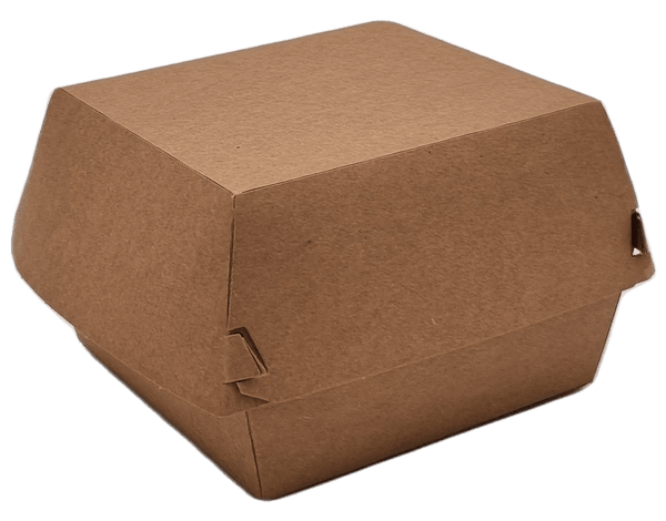 Cutie de carton pentru Burger, Kraft natur - Dimensiune Medie - S-Pack